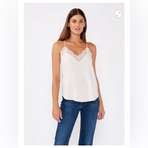 Lovestitch Lace Trim Cami Tank Top